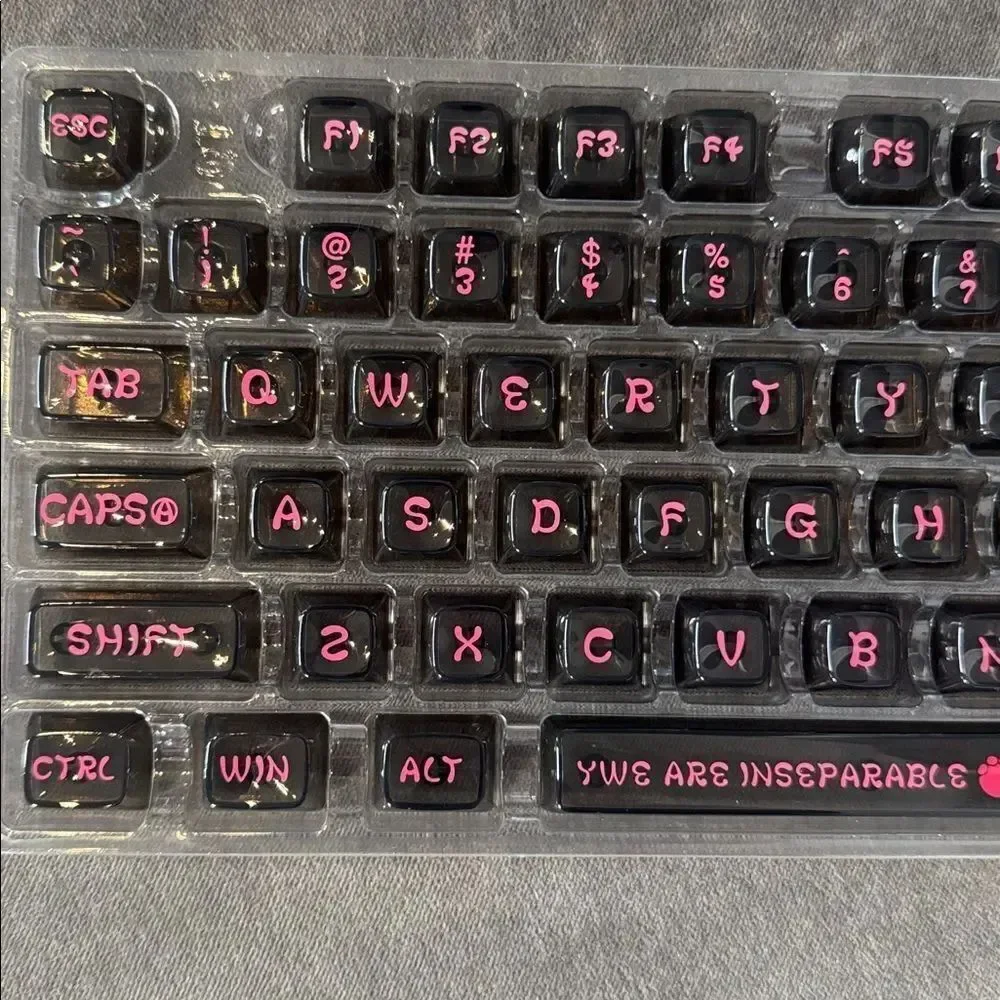 Coolkiller Animal World Theme Clear Keycap Set 142 Key Caps for Keyboards NEW